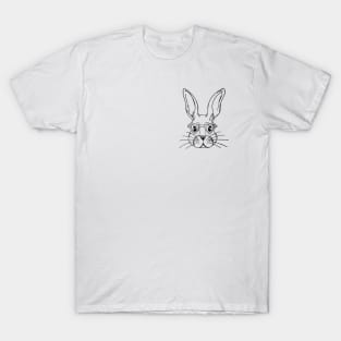 Cute Pocket Bunny T-Shirt